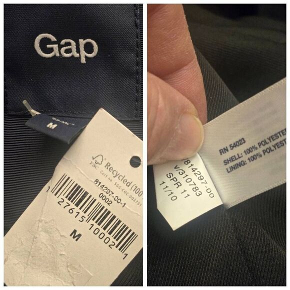 Gap Women's Size Medium Navy Lightweight Jacket - Picture 6 of 6